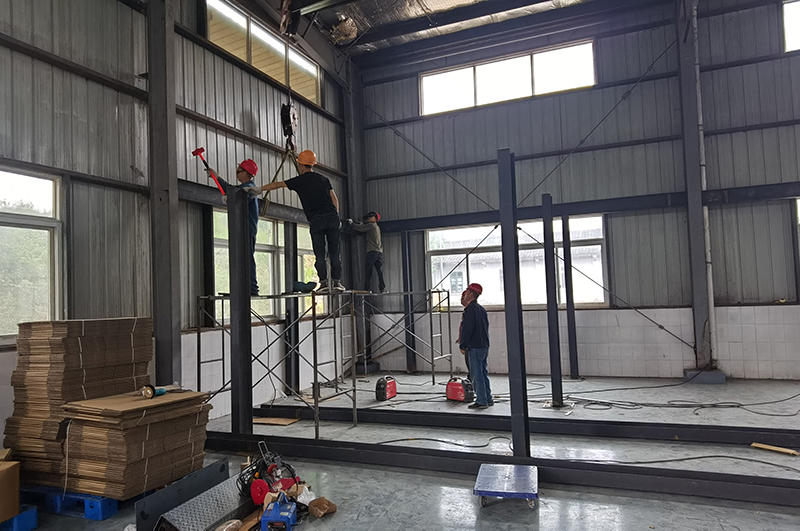 厂房内钢结构二层搭建办公室
